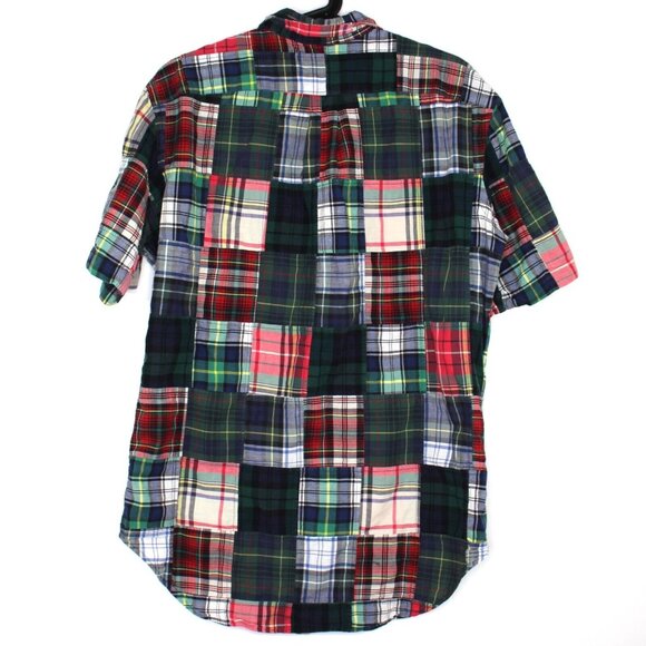 Ralph Lauren Mens Medium Patchwork Button Up Shirt C1019 - Picture 5 of 5